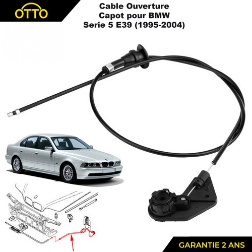 Cable ouverture capot bmw - cable,